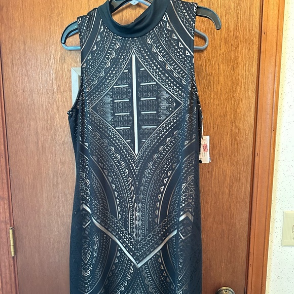 belle sky Dresses & Skirts - Belle Sky Black ‘lace’ Overlay Dress